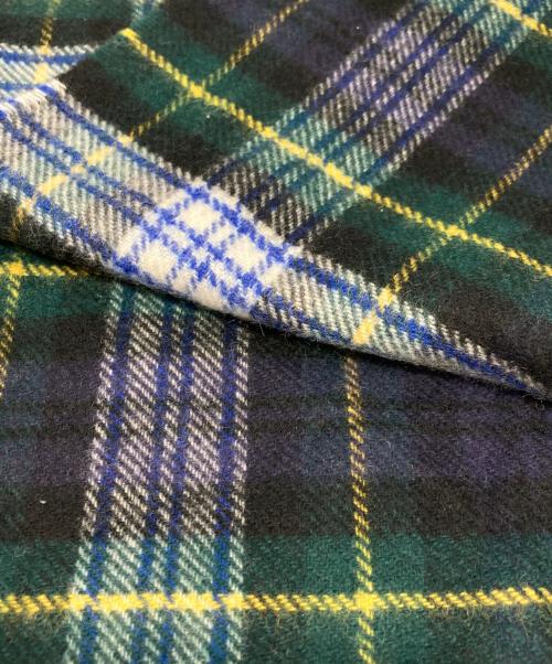 JOHNSTONS OF ELGIN（ジョンストンズオブエルガン）JOHNSTONS OF ELGIN (ジョンストンズオブエルガン) カシミヤチェックマフラー グリーンの古着・服飾アイテム