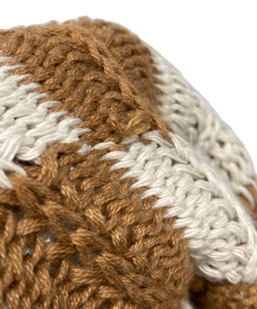 sundays.xyz（-）sundays.xyz (-) チェックビーニー ブラウンの古着・服飾アイテム