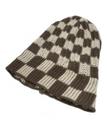 sundays.xyz（-）の古着「チェックビーニー」｜トープブラウン