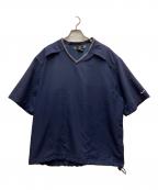 NIKE GOLFナイキゴルフ）の古着「00sVネック切替カットソー」｜ネイビー