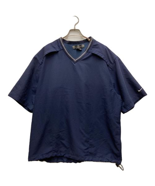 NIKE GOLF（ナイキゴルフ）NIKE GOLF (ナイキゴルフ) 00sVネック切替カットソー ネイビー サイズ:XLの古着・服飾アイテム