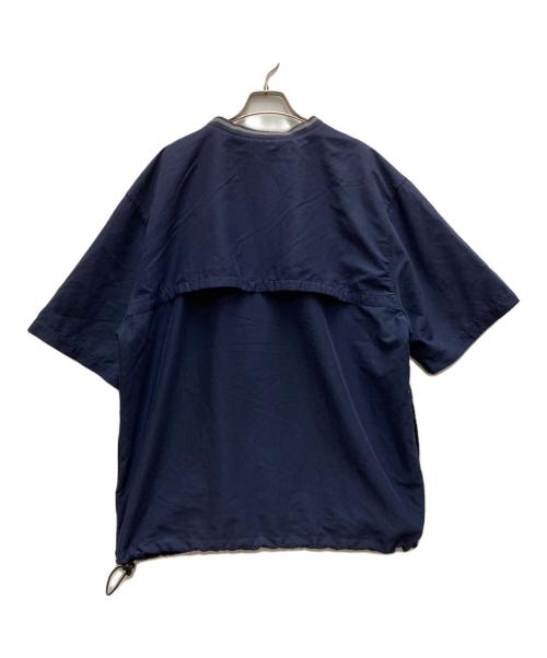 NIKE GOLF（ナイキゴルフ）NIKE GOLF (ナイキゴルフ) 00sVネック切替カットソー ネイビー サイズ:XLの古着・服飾アイテム