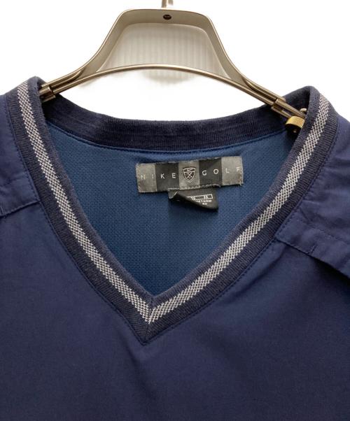 NIKE GOLF（ナイキゴルフ）NIKE GOLF (ナイキゴルフ) 00sVネック切替カットソー ネイビー サイズ:XLの古着・服飾アイテム