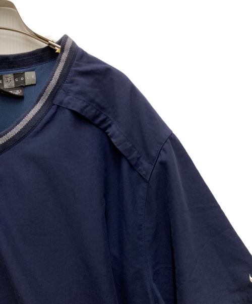 NIKE GOLF（ナイキゴルフ）NIKE GOLF (ナイキゴルフ) 00sVネック切替カットソー ネイビー サイズ:XLの古着・服飾アイテム
