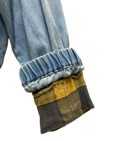 C.E（シーイー）C.E (キャブ エンプト) BLEACHED DENIM HALF ZIP JACKET インディゴ サイズ:Lの古着・服飾アイテム