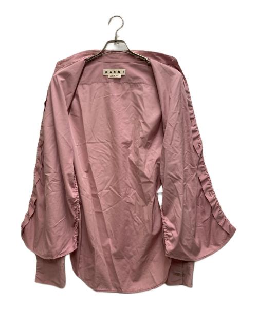 MARNI（マルニ）MARNI (マルニ) シャーリングデザインシャツ ピンク サイズ:48の古着・服飾アイテム