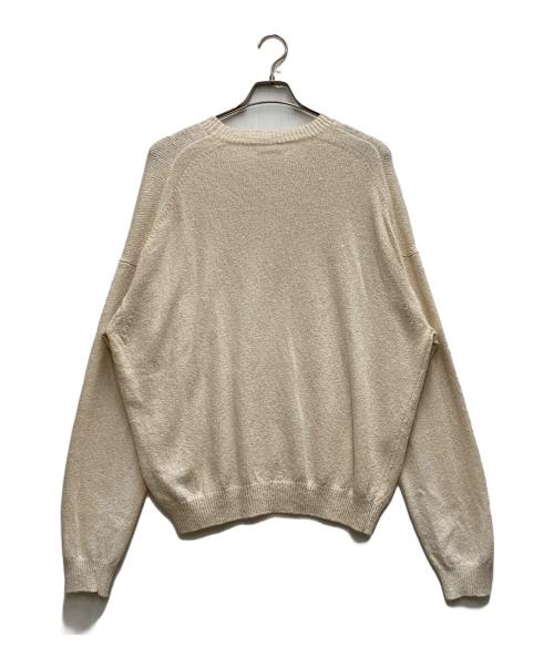 AURALEE（オーラリー）AURALEE (オーラリー) CORKSCREW YARN KNIT P/O ホワイト サイズ:5の古着・服飾アイテム
