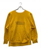 Championチャンピオン）の古着「80s カレッジプリントREVERSE WEAVE」｜イエロー