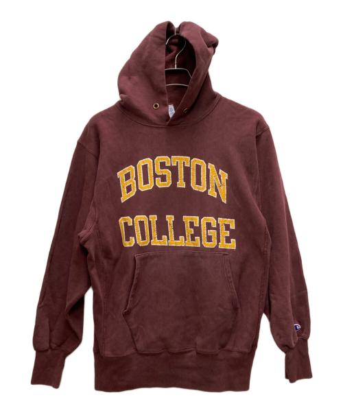 Champion（チャンピオン）Champion (チャンピオン) 90s カレッジプリントREVERSE WEAVE バーガンディー サイズ:Lの古着・服飾アイテム