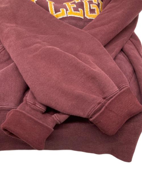 Champion（チャンピオン）Champion (チャンピオン) 90s カレッジプリントREVERSE WEAVE バーガンディー サイズ:Lの古着・服飾アイテム