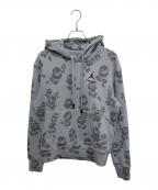 JORDAN×A Manniereジョーダン×）の古着「ローズプリントフーディ」｜グレー