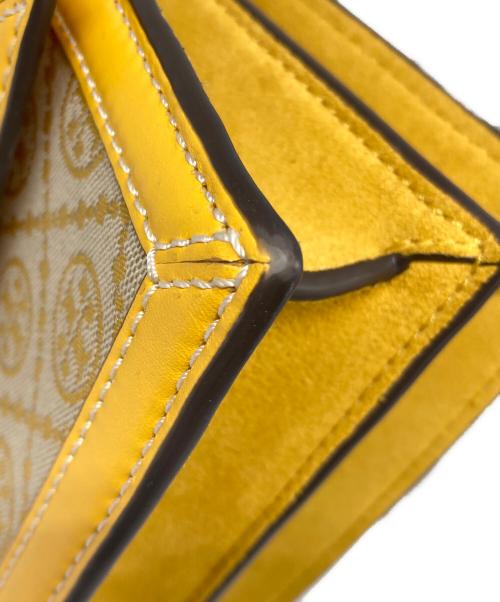 TORY BURCH（トリーバーチ）TORY BURCH (トリーバーチ) Tモノグラム ショルダーバッグ イエロー×ベージュの古着・服飾アイテム
