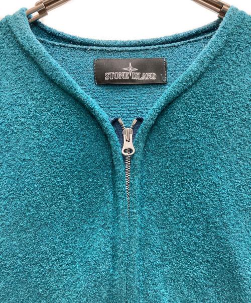 STONE ISLAND SHADOW PROJECT（ストーンアイランド シャドウプロジェクト）STONE ISLAND SHADOW PROJECT (ストーンアイランド シャドウプロジェクト) ハーフジップニット ブルー サイズ:Ｌの古着・服飾アイテム