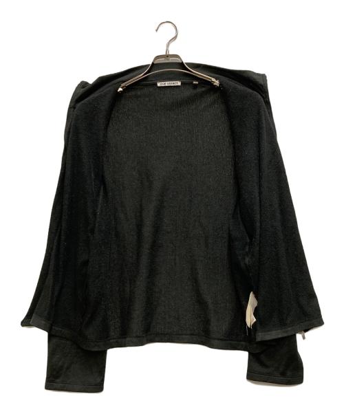 OUR LEGACY（アワーレガシー）OUR LEGACY (アワーレガシー) SHURUNKEN FULLZIP POLO ブラック サイズ:48の古着・服飾アイテム