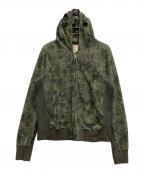 JIAN YEジェン イェ）の古着「CAMO-HOODIE」｜グリーン