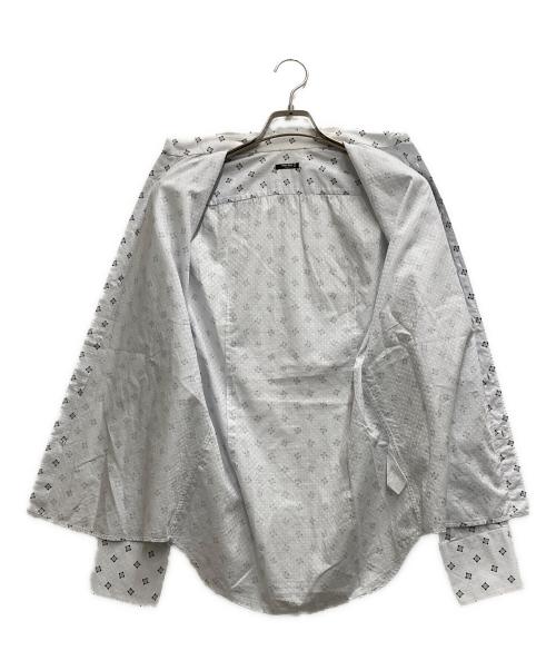 MIU MIU（ミュウミュウ）MIU MIU (ミュウミュウ) ジオメトリードレスシャツ ブルー サイズ:38の古着・服飾アイテム