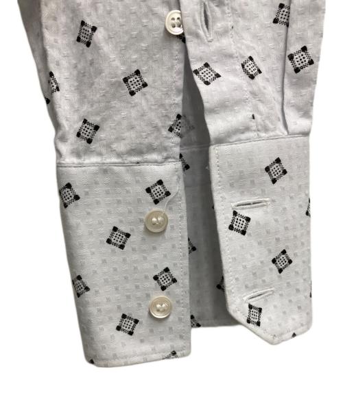 MIU MIU（ミュウミュウ）MIU MIU (ミュウミュウ) ジオメトリードレスシャツ ブルー サイズ:38の古着・服飾アイテム