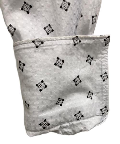 MIU MIU（ミュウミュウ）MIU MIU (ミュウミュウ) ジオメトリードレスシャツ ブルー サイズ:38の古着・服飾アイテム