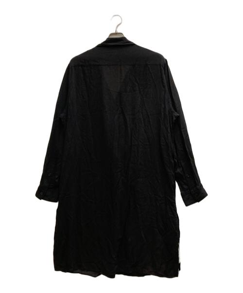 Yohji Yamamoto pour homme（ヨウジヤマモト プールオム）Yohji Yamamoto pour homme (ヨウジヤマモト プールオム) ロングシャツブラウス ブラック サイズ:2の古着・服飾アイテム