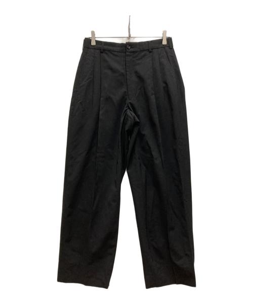 COMME des GARCONS HOMME PLUS（コムデギャルソンオムプリュス）COMME des GARCONS HOMME PLUS (コムデギャルソンオムプリュス) 90'Sウールタックスラックス ブラック サイズ:Ｓの古着・服飾アイテム