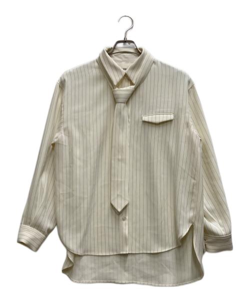 THE TOE（ザ・トゥー）THE TOE (ザ・トゥー) ストライプシャツセットアップ ホワイト サイズ:Sの古着・服飾アイテム