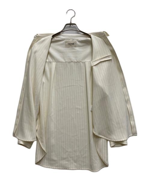 THE TOE（ザ・トゥー）THE TOE (ザ・トゥー) ストライプシャツセットアップ ホワイト サイズ:Sの古着・服飾アイテム