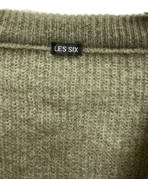 LES SIX（レ シス）LES SIX (レ シス) モヘヤ混クロップドニット グリーン サイズ:2の古着・服飾アイテム