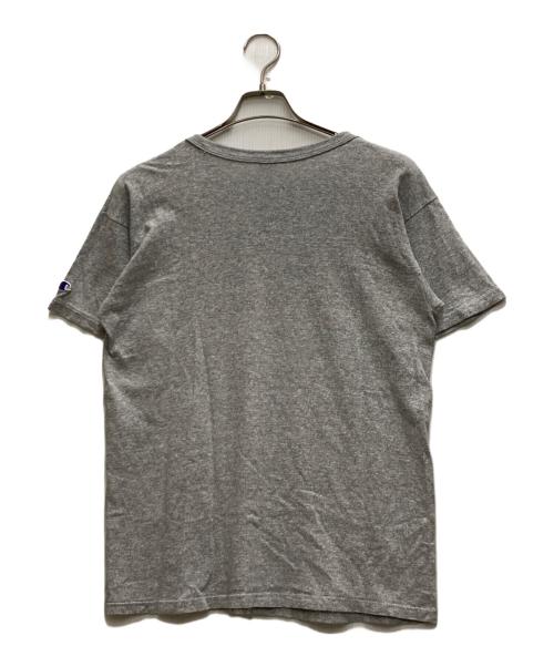 Champion（チャンピオン）Champion (チャンピオン) 80s 3段カプセルプリントTシャツ グレー サイズ:Ⅼの古着・服飾アイテム