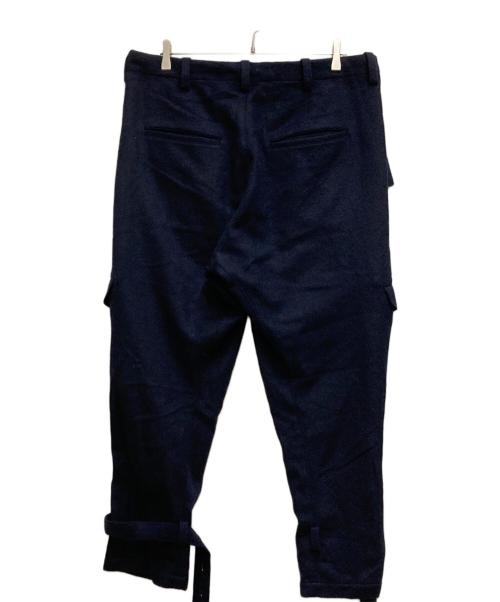 s'yte（サイト）s'yte (サイト) WOOL BEAVER HEM BELT MILITARY PANTS ブラック サイズ:3の古着・服飾アイテム