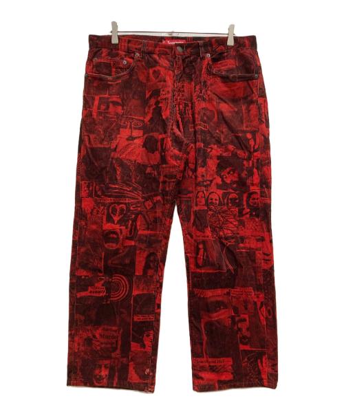 SUPREME（シュプリーム）Supreme (シュプリーム) vibrations corduroy pant レッド サイズ:Ｗ32の古着・服飾アイテム