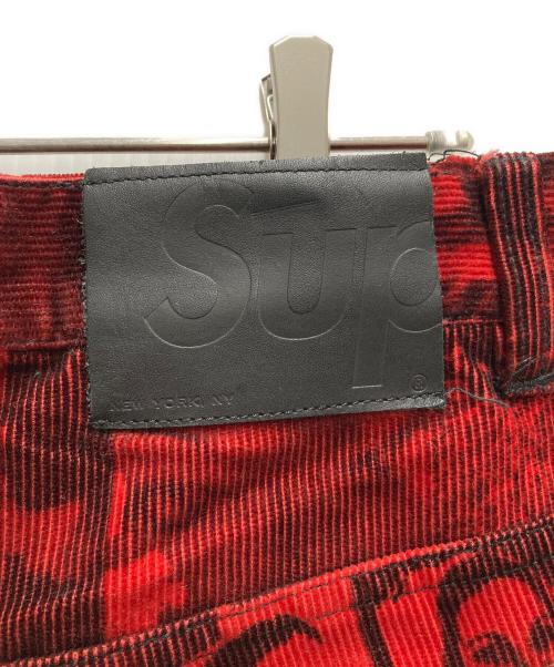 SUPREME（シュプリーム）Supreme (シュプリーム) vibrations corduroy pant レッド サイズ:Ｗ32の古着・服飾アイテム