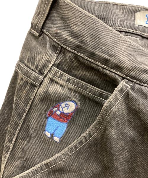 POLAR SKATE CO.（ポーラースケートカンパニー）Polar Skate Co. (ポーラースケートカンパニー) BIG BOY デニムショーツ ブラック サイズ:Ⅼの古着・服飾アイテム