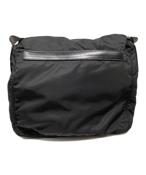 PRADA（プラダ）PRADA (プラダ) 三角プレートショルダーバッグ ブラックの古着・服飾アイテム