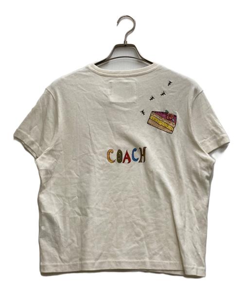 COACH（コーチ）COACH (コーチ) OBSERVED BY US ヴィンテージモチーフTee ホワイト サイズ:Ⅿの古着・服飾アイテム