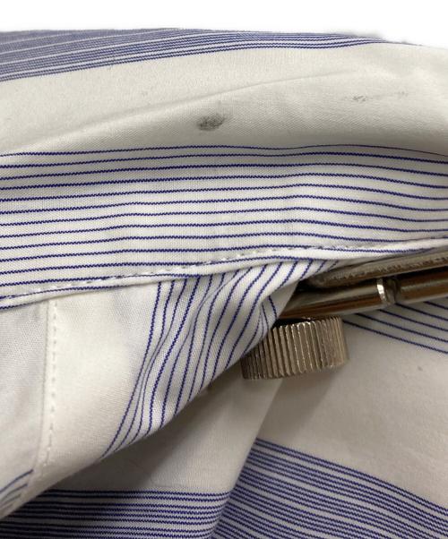 OVERCOAT（オーバーコート）OVERCOAT (オーバーコート) ショートスリーブオープンカラーシャツ ホワイト×ブルー サイズ:2の古着・服飾アイテム