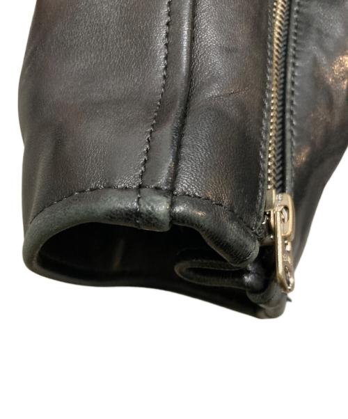 beautiful people（ビューティフルピープル）beautiful people (ビューティフルピープル) vintage leather riders jacket ブラック サイズ:140の古着・服飾アイテム