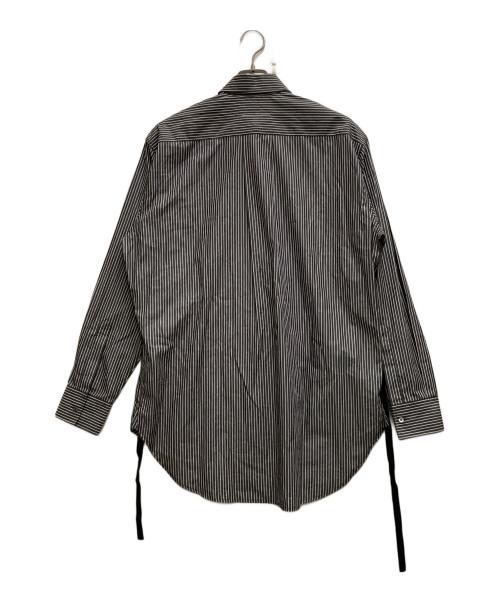 MM6 Maison Margiela（エムエムシックスメゾンマルジェラ）MM6 Maison Margiela (エムエムシックスメゾンマルジェラ) ストライプシャツ グレー サイズ:38の古着・服飾アイテム