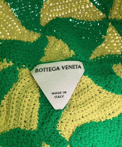 BOTTEGA VENETA（ボッテガベネタ）BOTTEGA VENETA (ボッテガベネタ) Wavy Triangle Crochet Bucket Hat グリーン サイズ:表記無しの古着・服飾アイテム