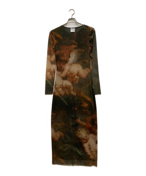 ZARA（ザラ）ZARA (ザラ) Peter Paul Rubens チュールワンピース グリーン サイズ:Sの古着・服飾アイテム