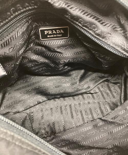 PRADA（プラダ）PRADA (プラダ) ダブルベルトメッセンジャーバッグ ブラックの古着・服飾アイテム