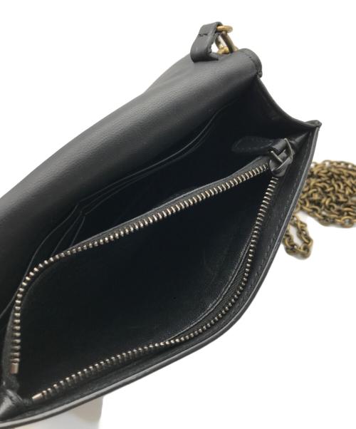 BOTTEGA VENETA（ボッテガベネタ）BOTTEGA VENETA (ボッテガベネタ) イントレチャートチェーンウォレット ブラックの古着・服飾アイテム