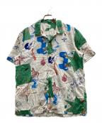 PS Paul SmithＰＳポールスミス）の古着「総柄半袖シャツ」｜ホワイト