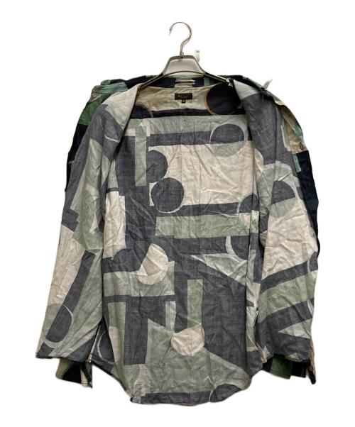 PS Paul Smith（ＰＳポールスミス）PS Paul Smith (ＰＳポールスミス) 総柄シャツ ネイビー サイズ:XLの古着・服飾アイテム