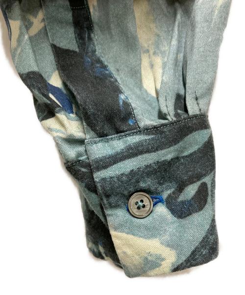 PAUL SMITH（ポールスミス）Paul Smith (ポールスミス) 総柄シャツ スカイブルー サイズ:XLの古着・服飾アイテム