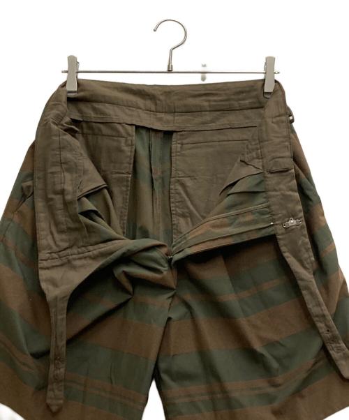 KOLOR（カラー）KOLOR (カラー) ボーダーグルカショーツ ブラウン サイズ:3の古着・服飾アイテム