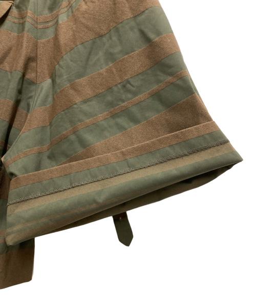 KOLOR（カラー）KOLOR (カラー) ボーダーグルカショーツ ブラウン サイズ:3の古着・服飾アイテム