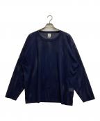 South2 West8サウスツー ウエストエイト）の古着「シースルーカットソー」｜ネイビー