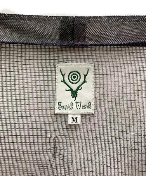 South2 West8（サウスツー ウエストエイト）south2 west8 (サウスツー ウエストエイト) シースルーカットソー パープル サイズ:Ⅿの古着・服飾アイテム