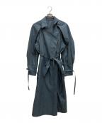 IRENEアイレネ）の古着「マイクロギンガムチェックコート」｜ブルー