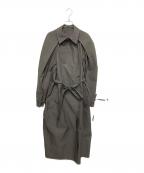 IRENEアイレネ）の古着「マイクロギンガムチェックコート」｜グレー